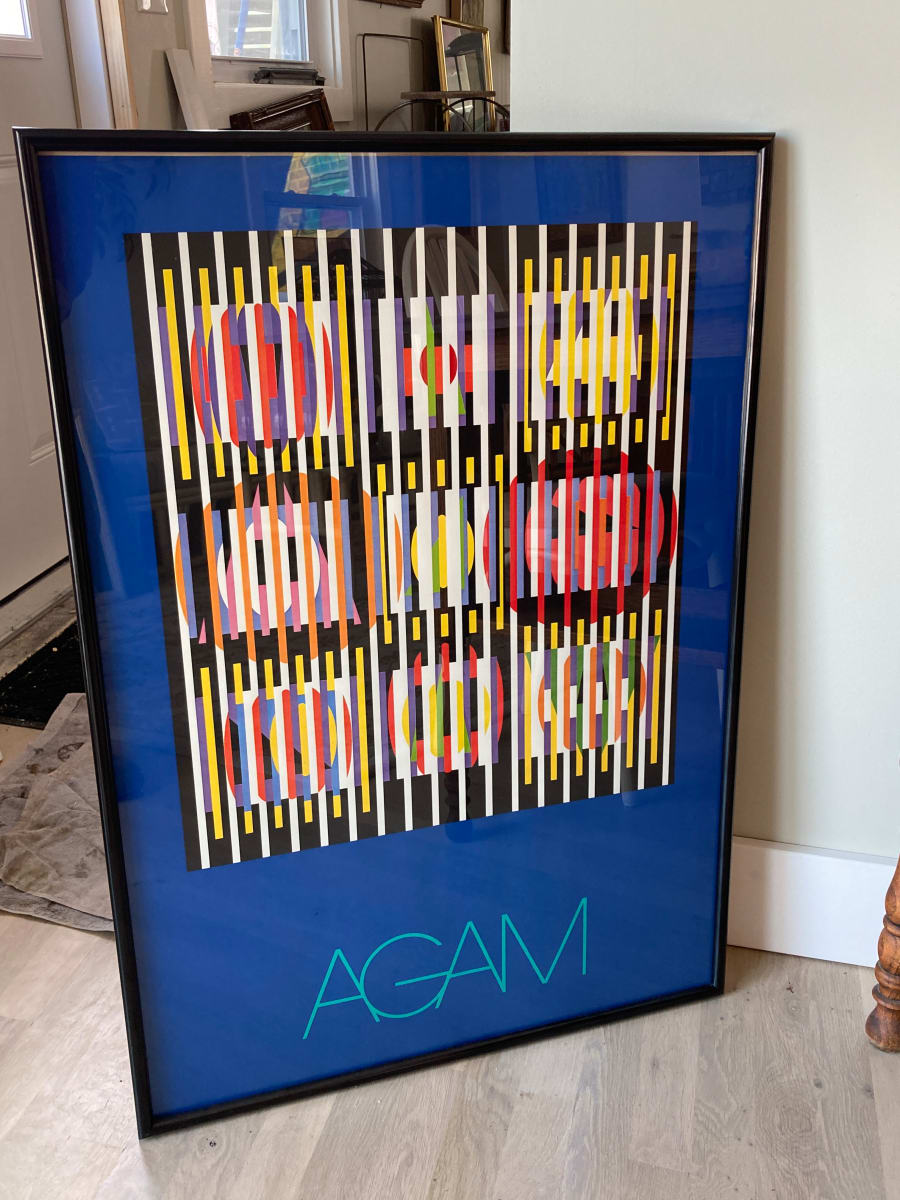 Vintage AGAM framed print 