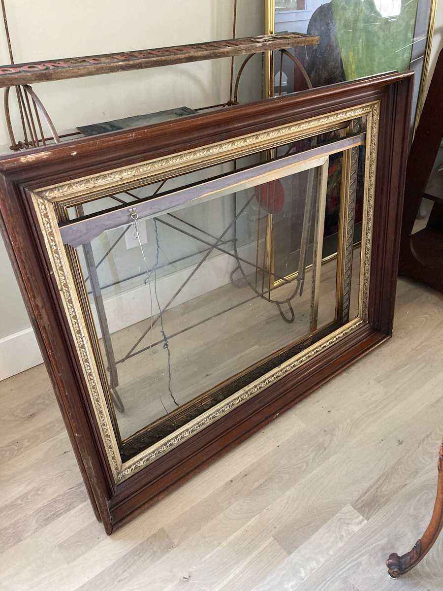 Large Victorian walnut frame, Image 1.