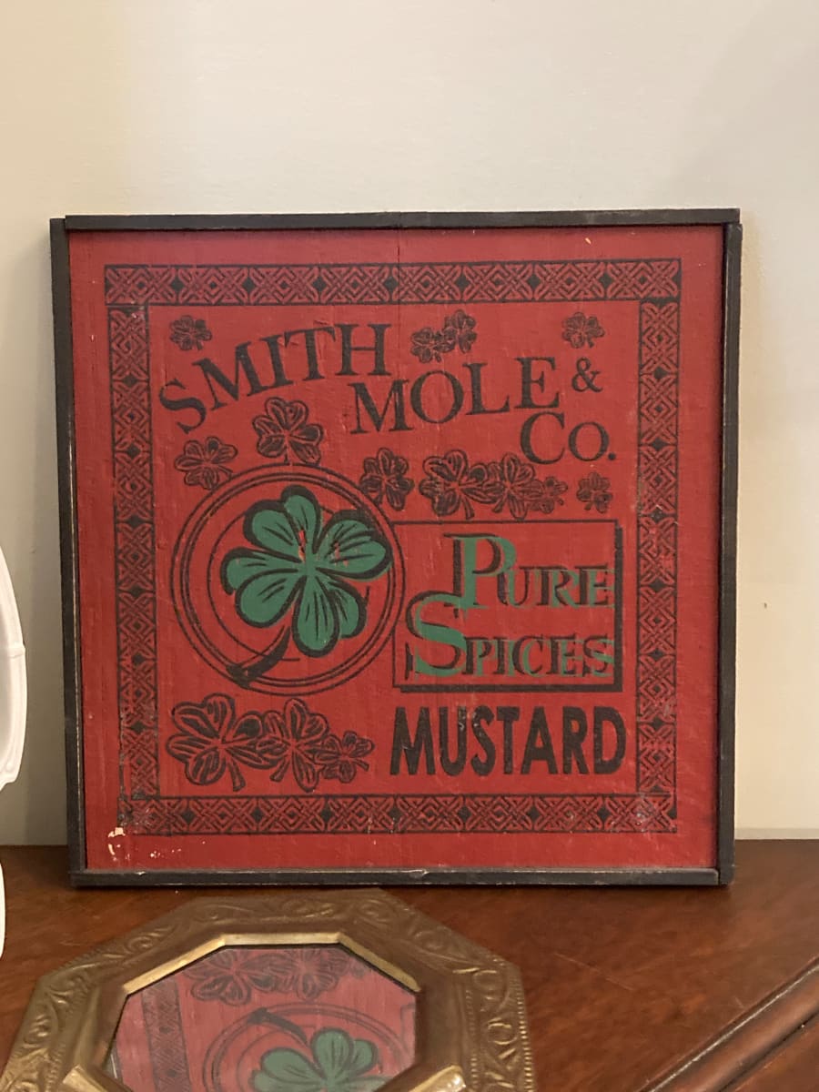 Smith Mole hand painted Mustard sign 