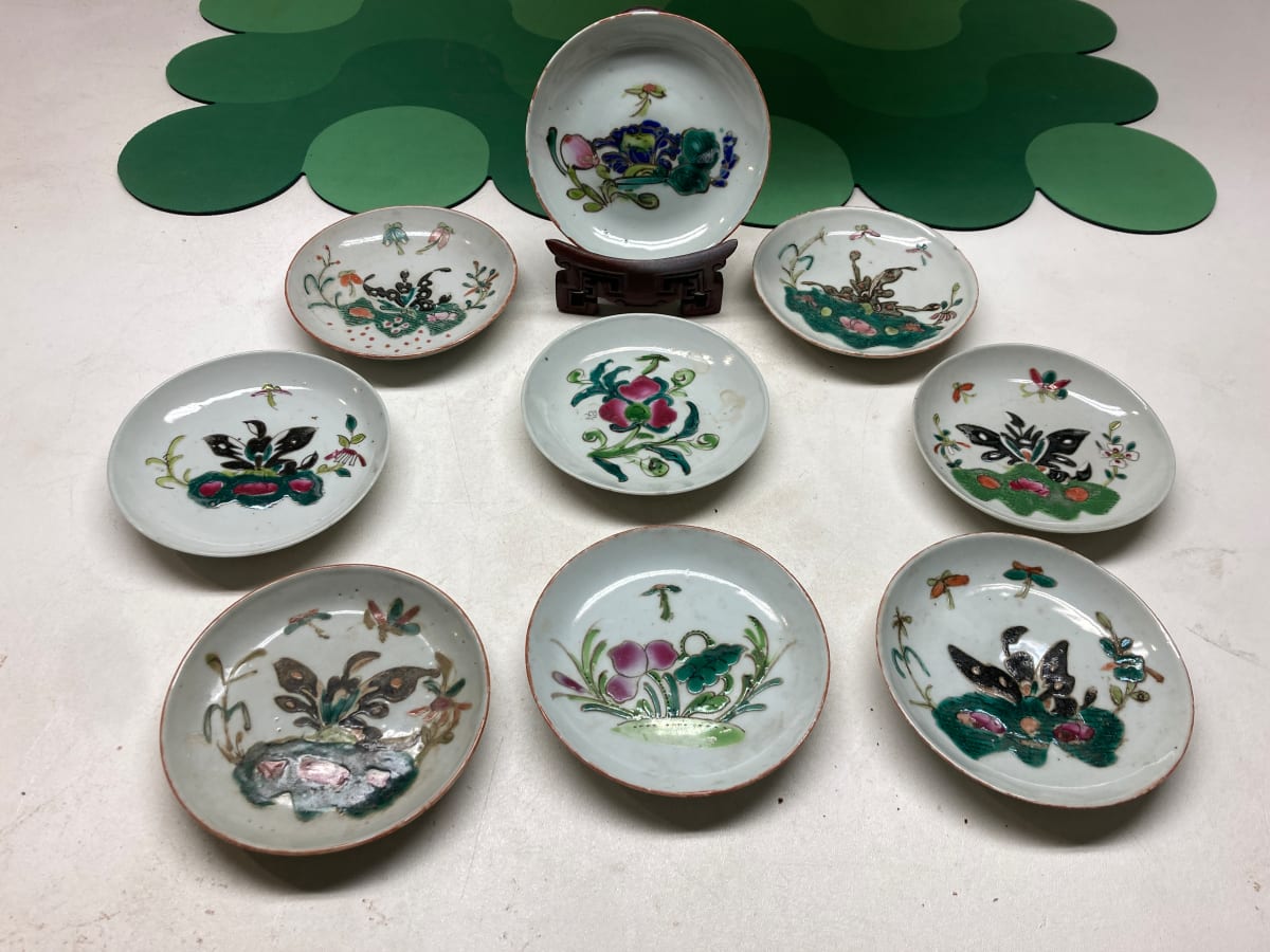 Chinese hand painted dishes 
