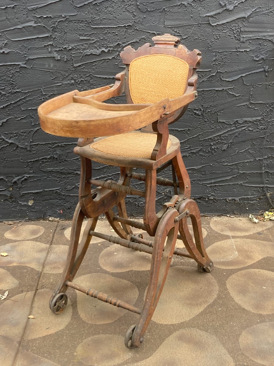 Renaissance revival high chair 