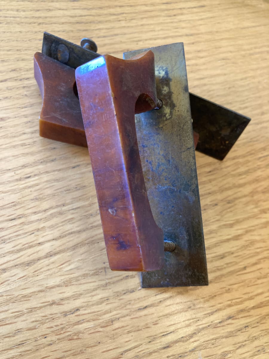 Pair of Art Deco bakelite handles 