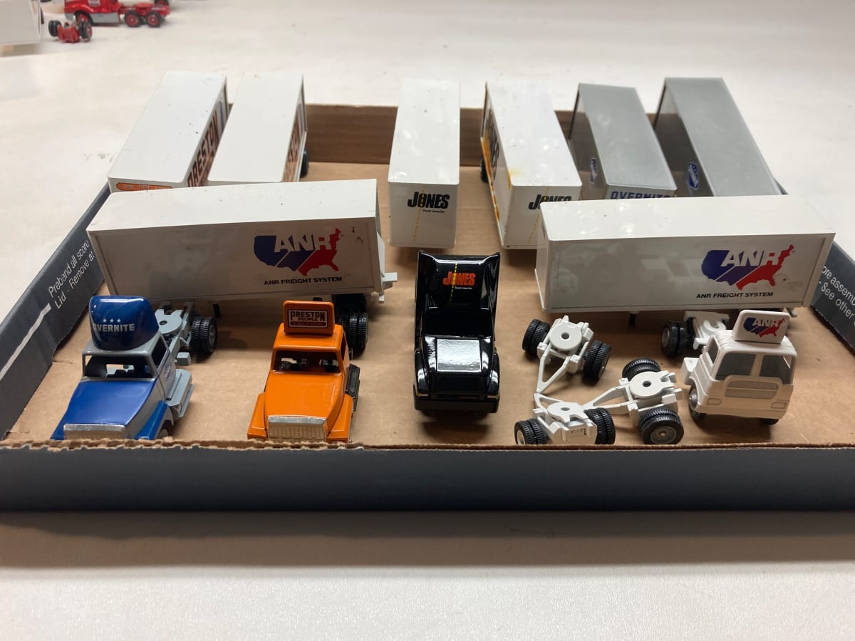 Die cast semi trucks 