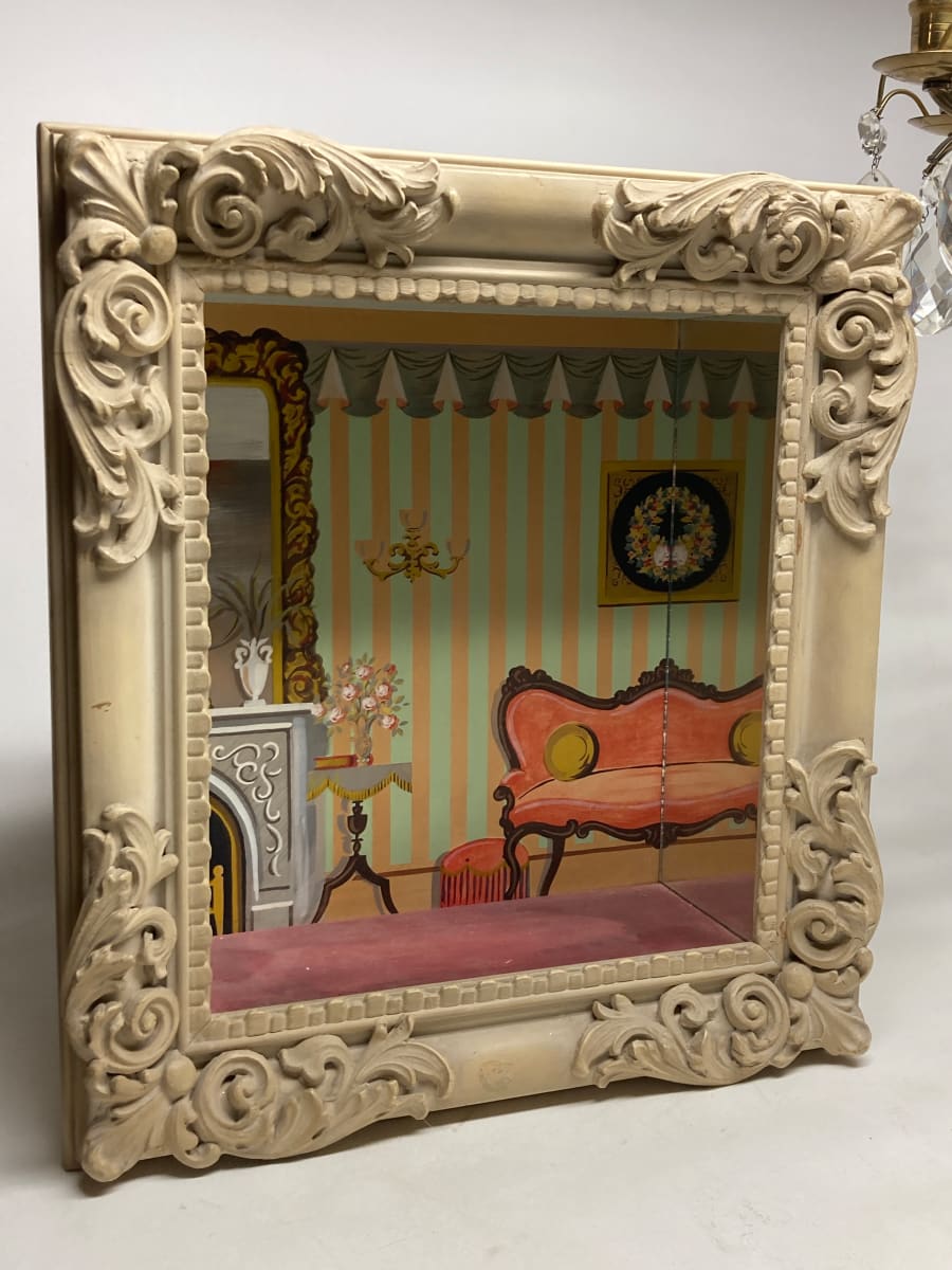 French ornate framed diorama 