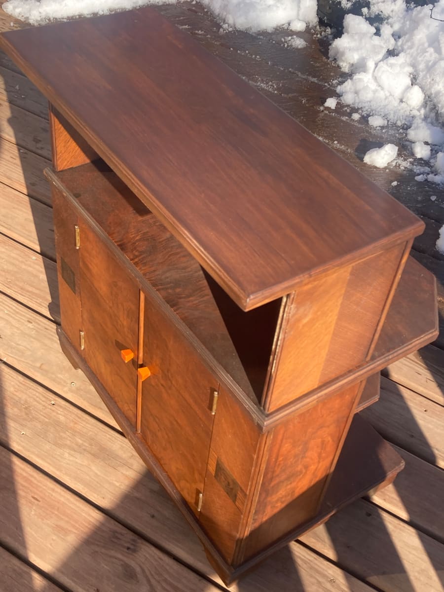 Art Deco inlaid club cabinet 