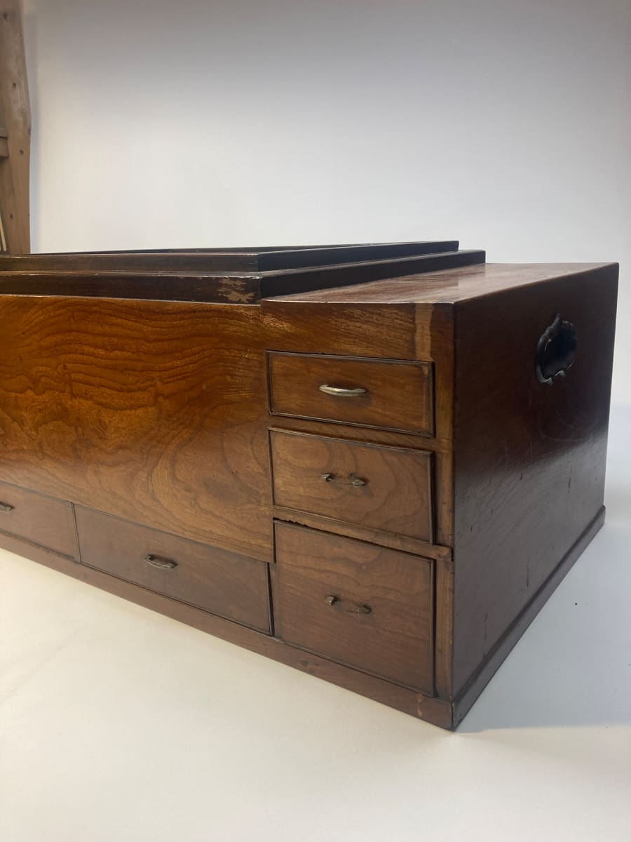 Japanese naga hibachi keyaki wood 