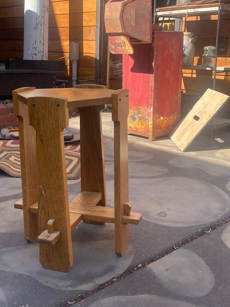 Mission era small plant stand 