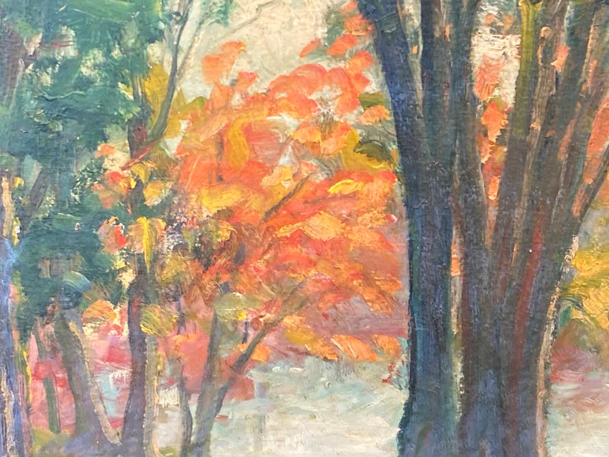 Carl G.T. Olson original painting on board fall landscape #7 