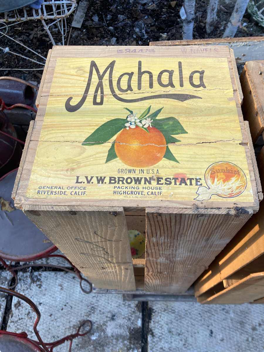 vintage apple crate, Image 1.