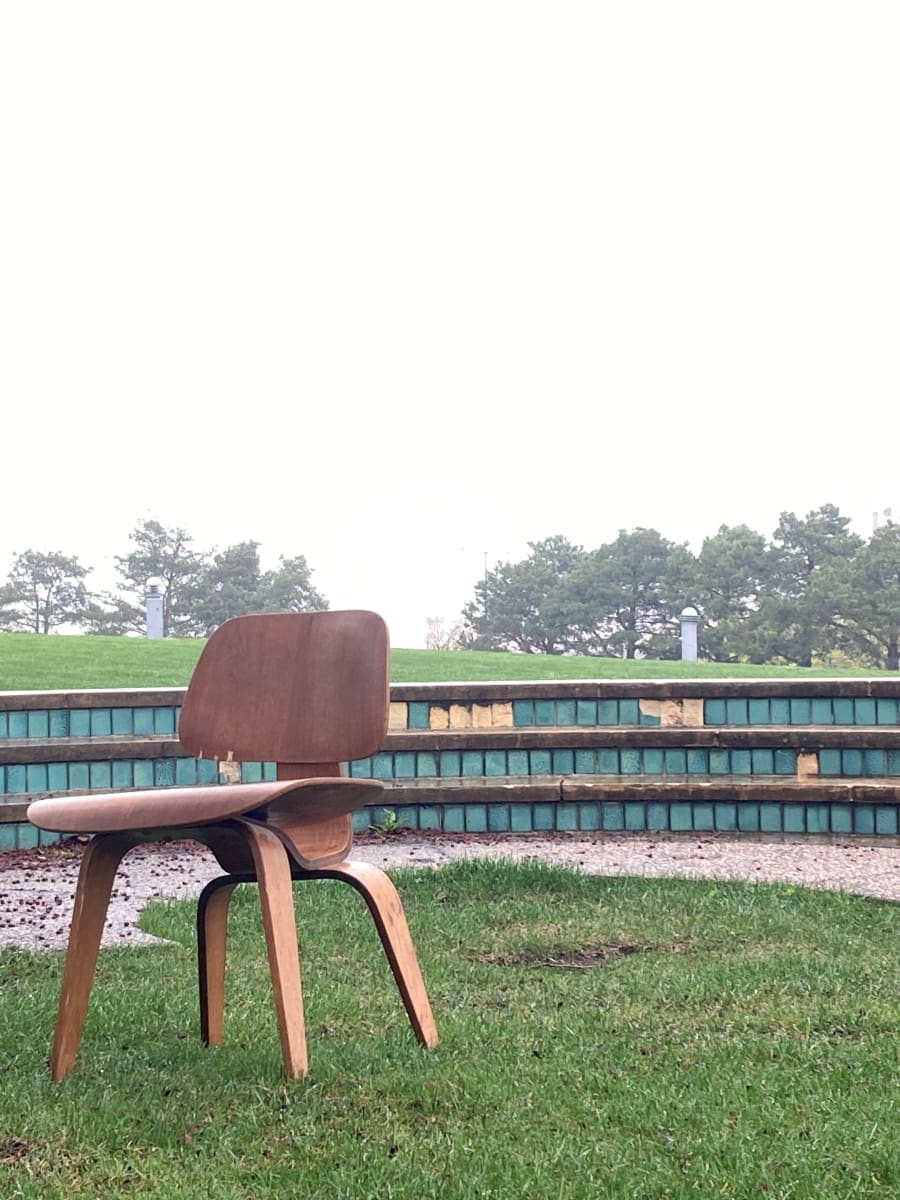 DCW Eames walnut chair 