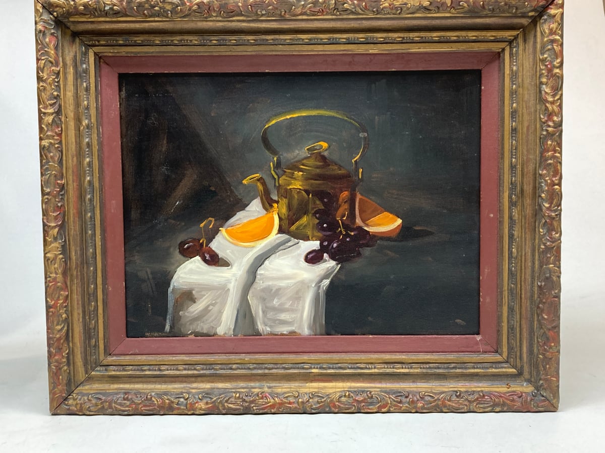 Framed still life with teapot 