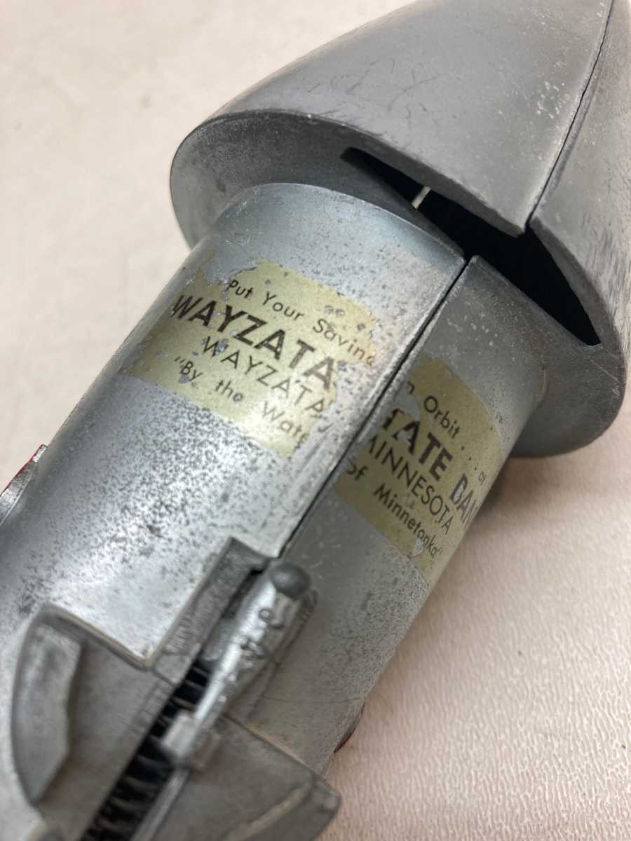 Rocket ship vintage bank 