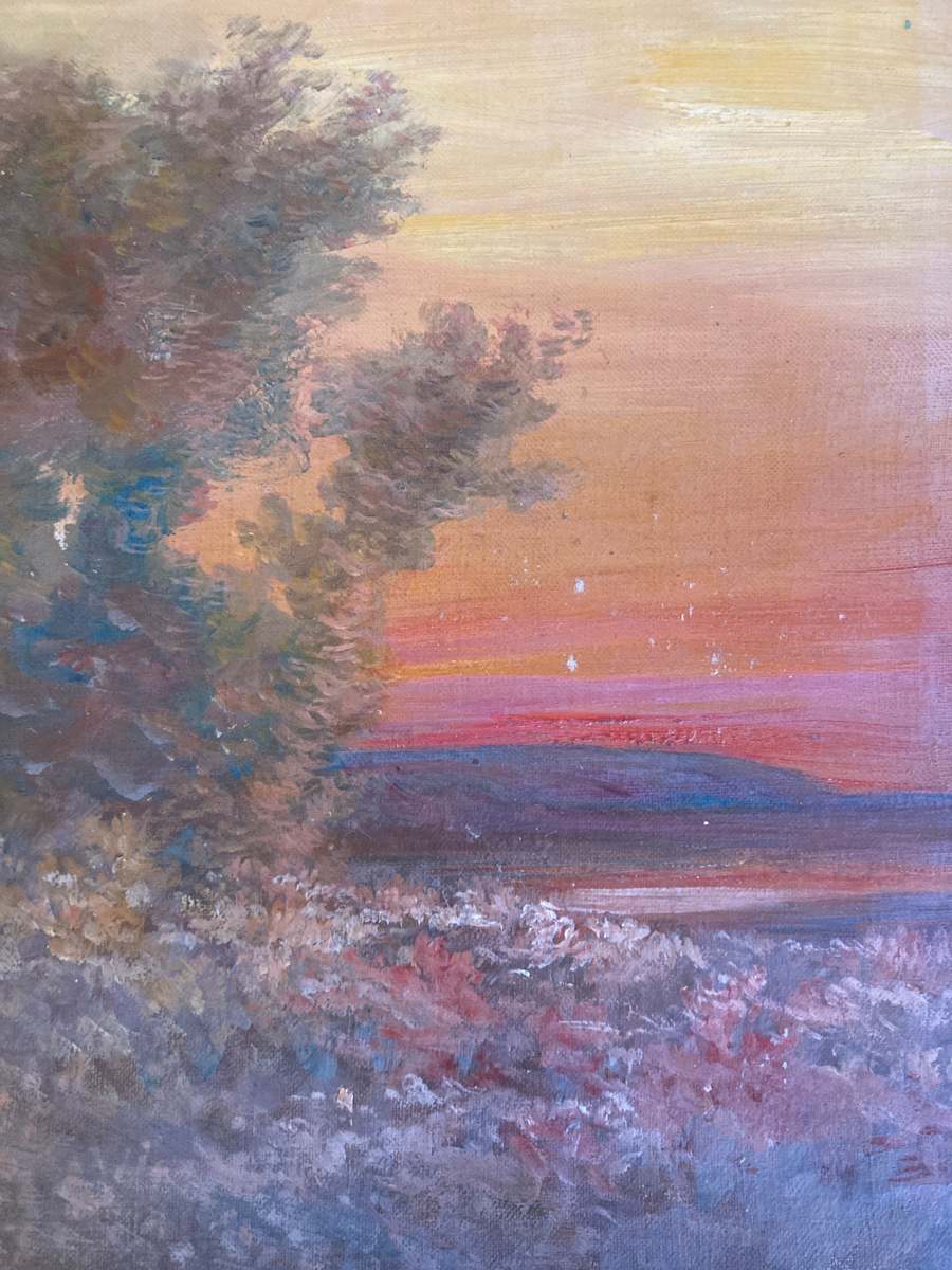 Carl G. T. Olson  original painting on canvas  sunset #112 