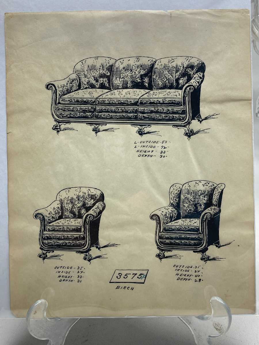 1920's sofa - 3575, Image 2.