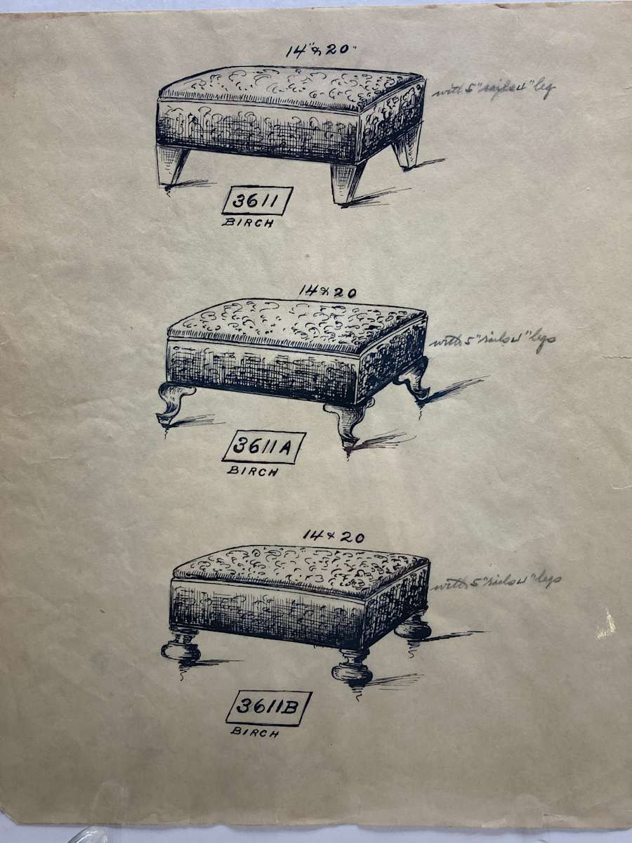 1920's ottomans - 3611, Image 6.