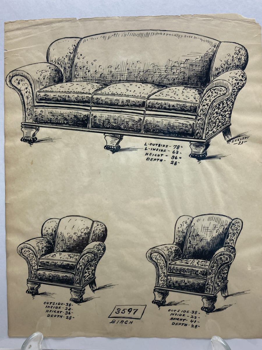 1920's sofa - 3597 