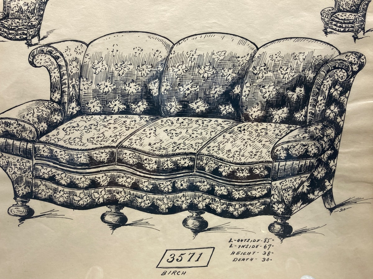 1920's sofa - 3571 