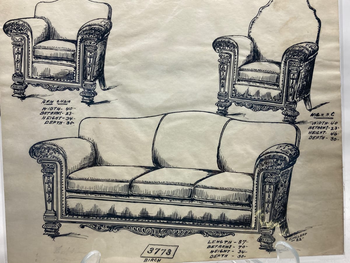 1920's sofa - 3773 