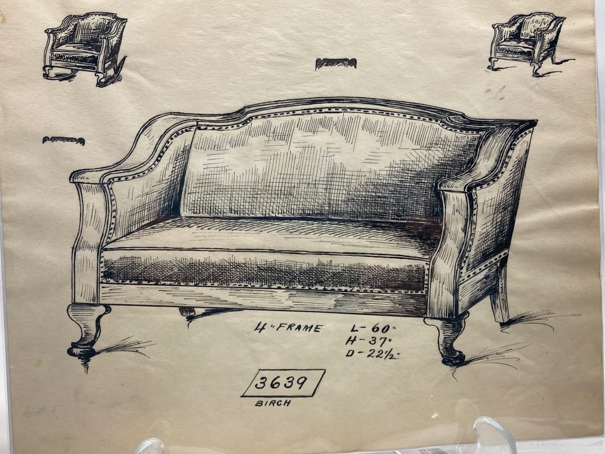 1920's sofa - 3639 