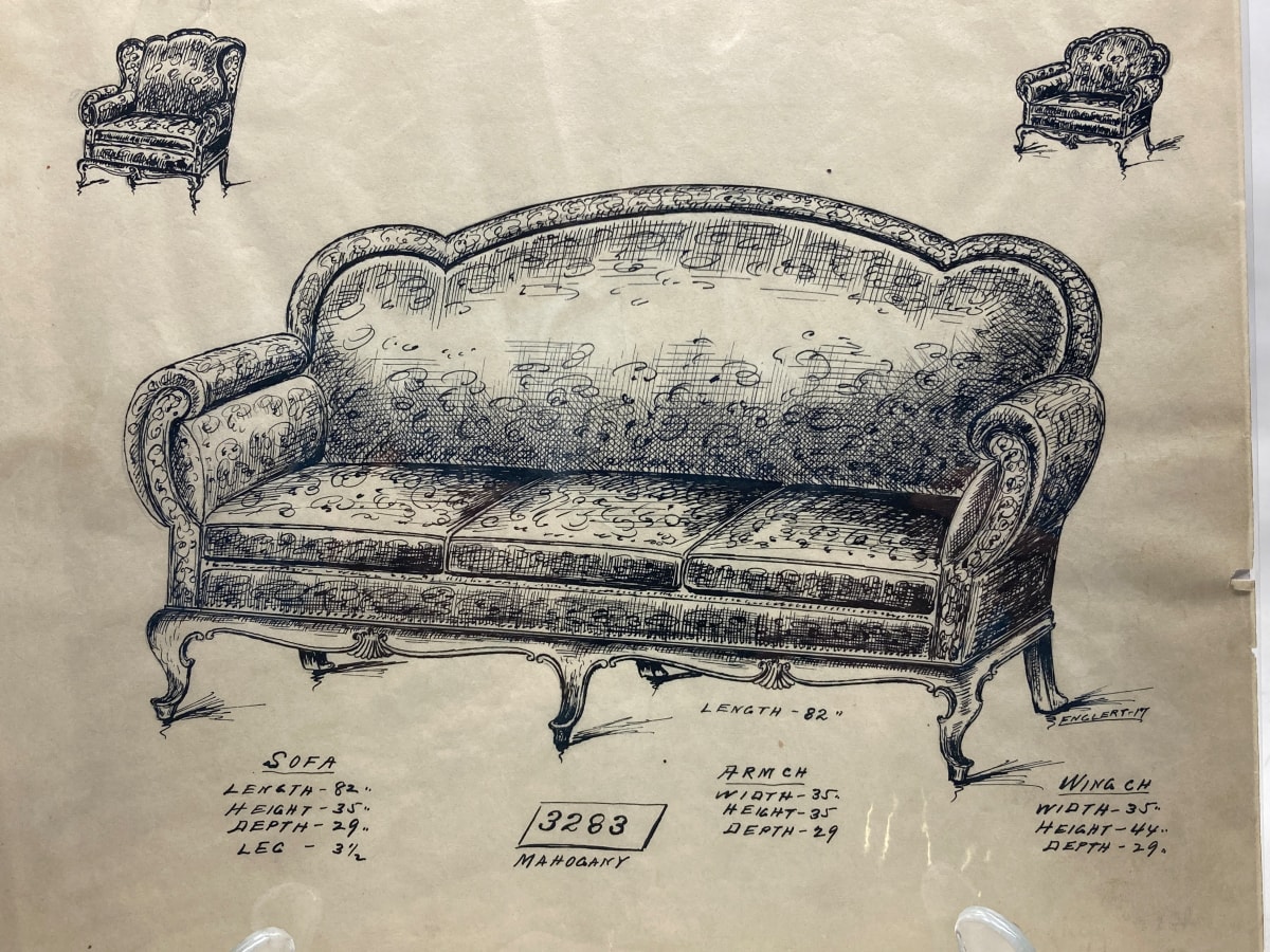 1920's sofa - 3283 