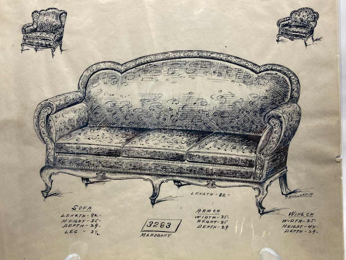 1920's sofa - 3283, Image 16.