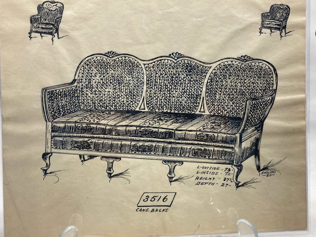 1920's sofa - 3516, Image 5.