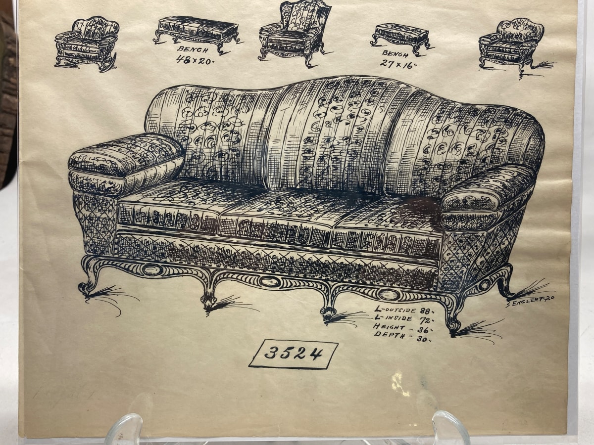 1920's sofa - 3524 