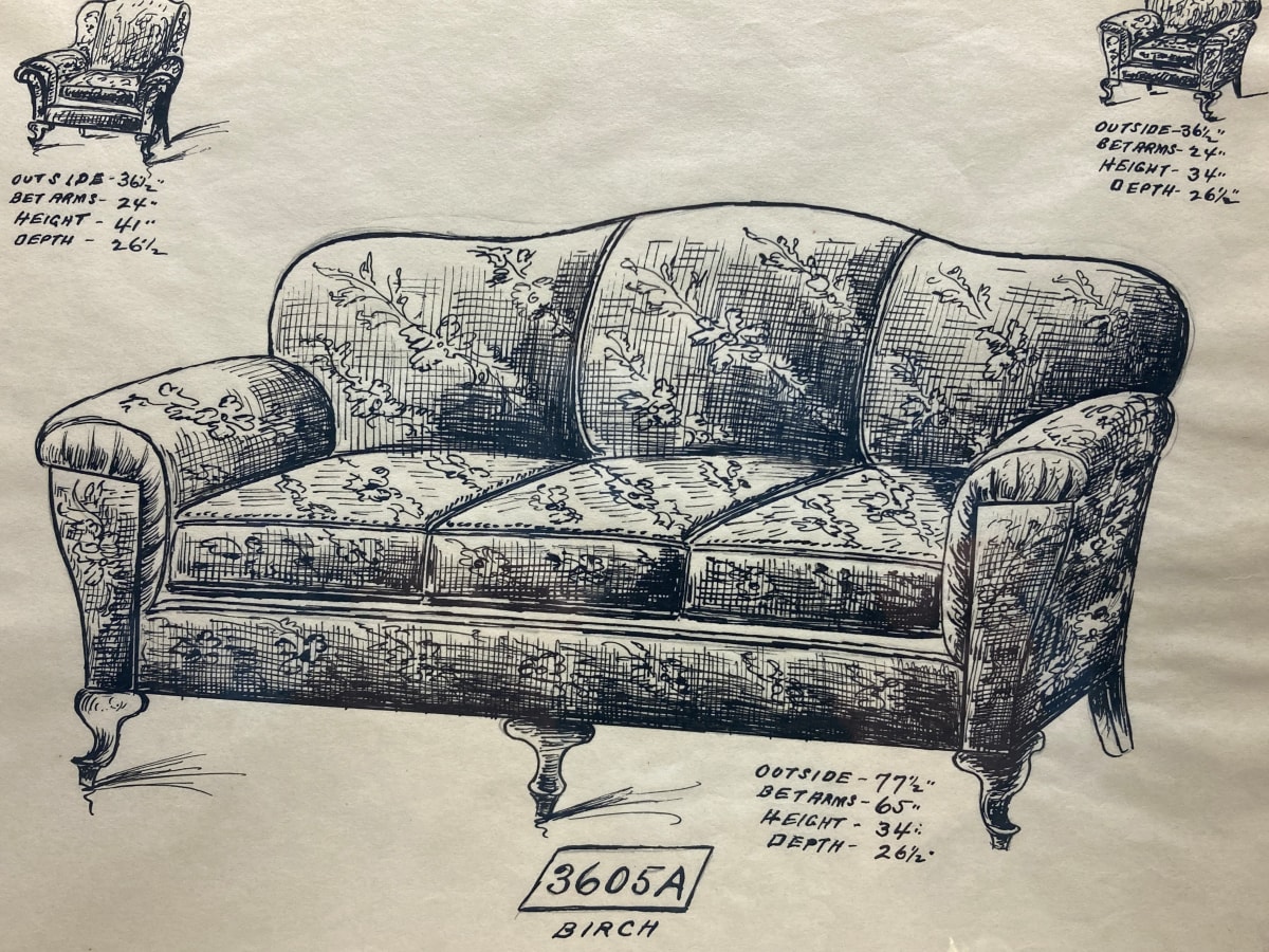 1920's sofa - 3653 