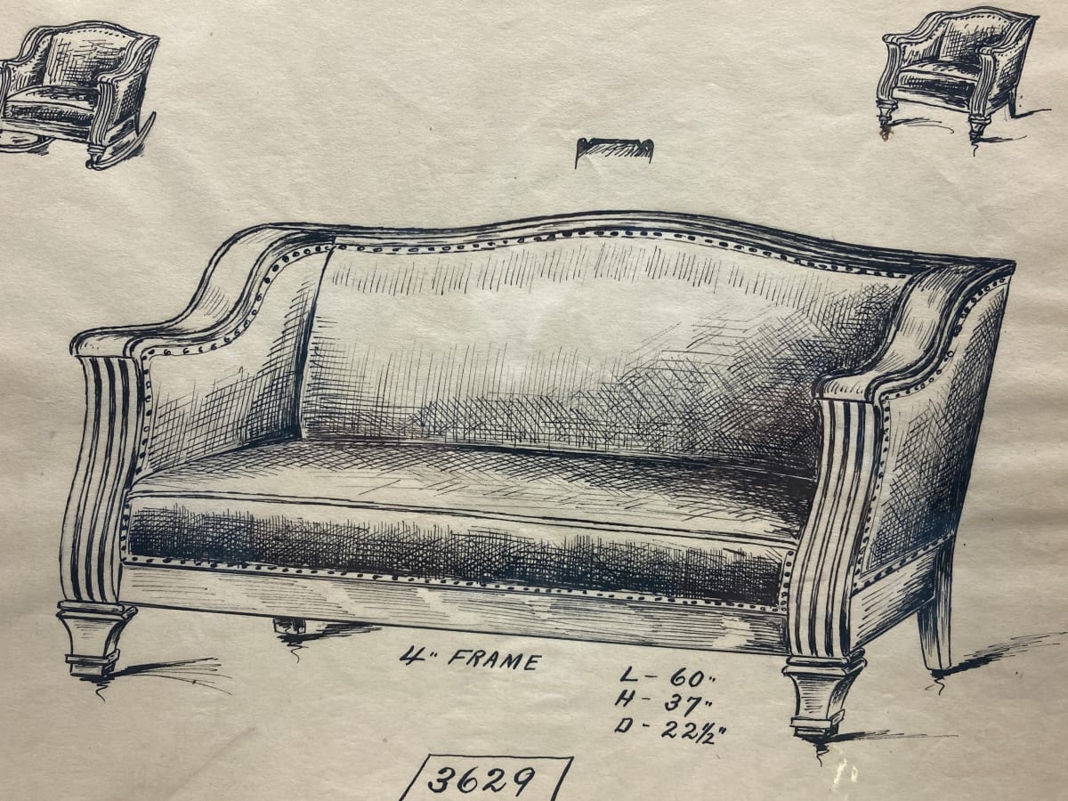 1920's sofa - 3629 