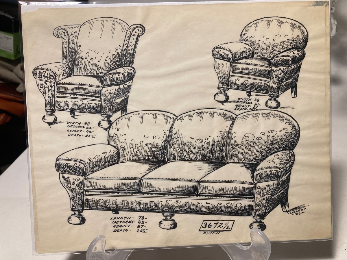 1920's sofa - 3672-R 