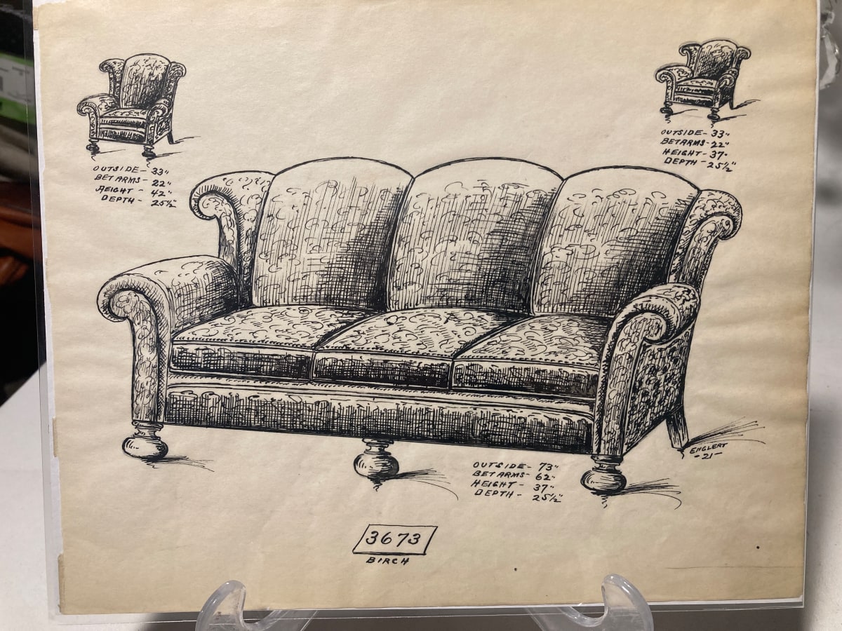 1920's sofa - 3673 