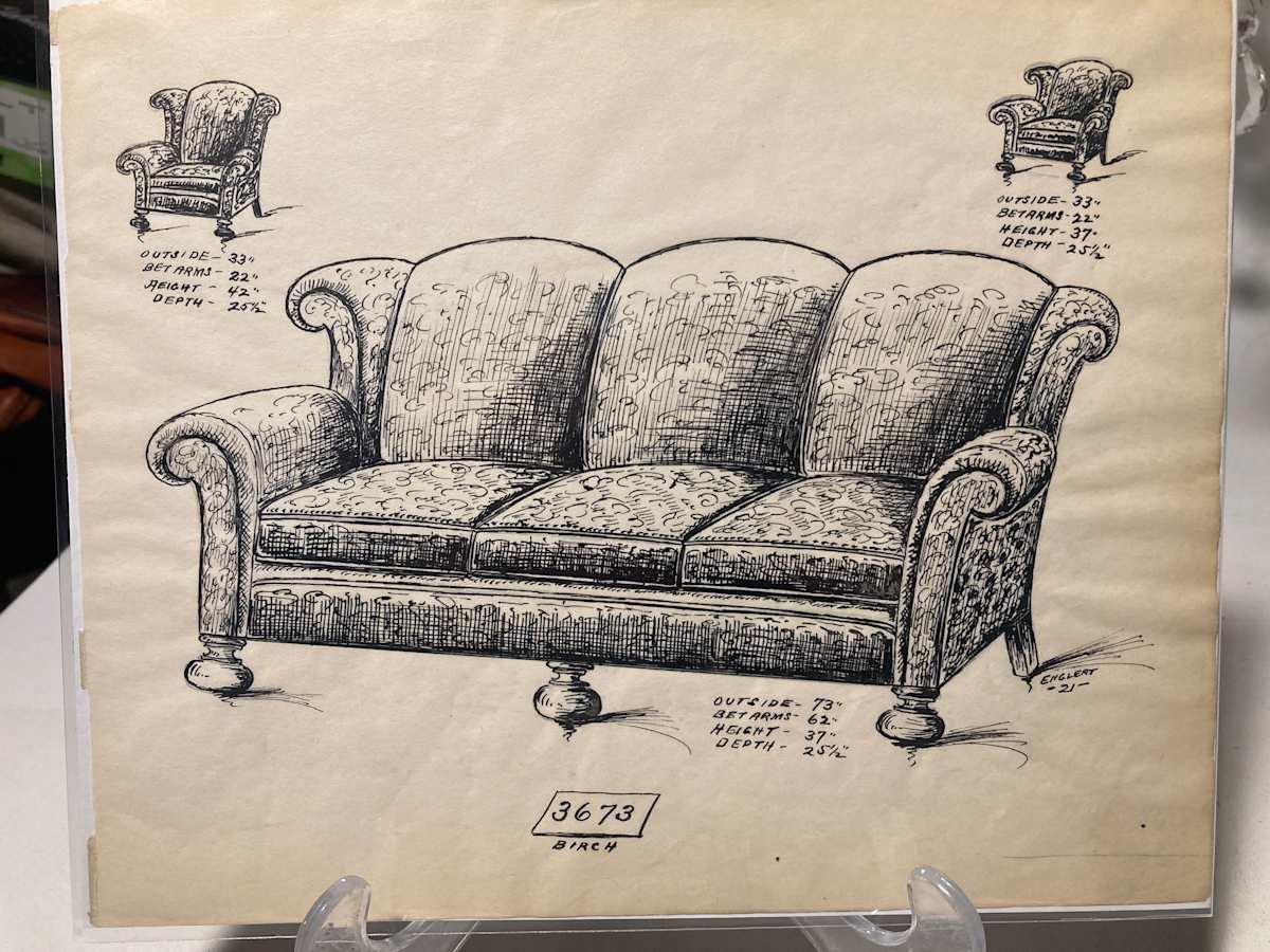 1920's sofa - 3673, Image 8.