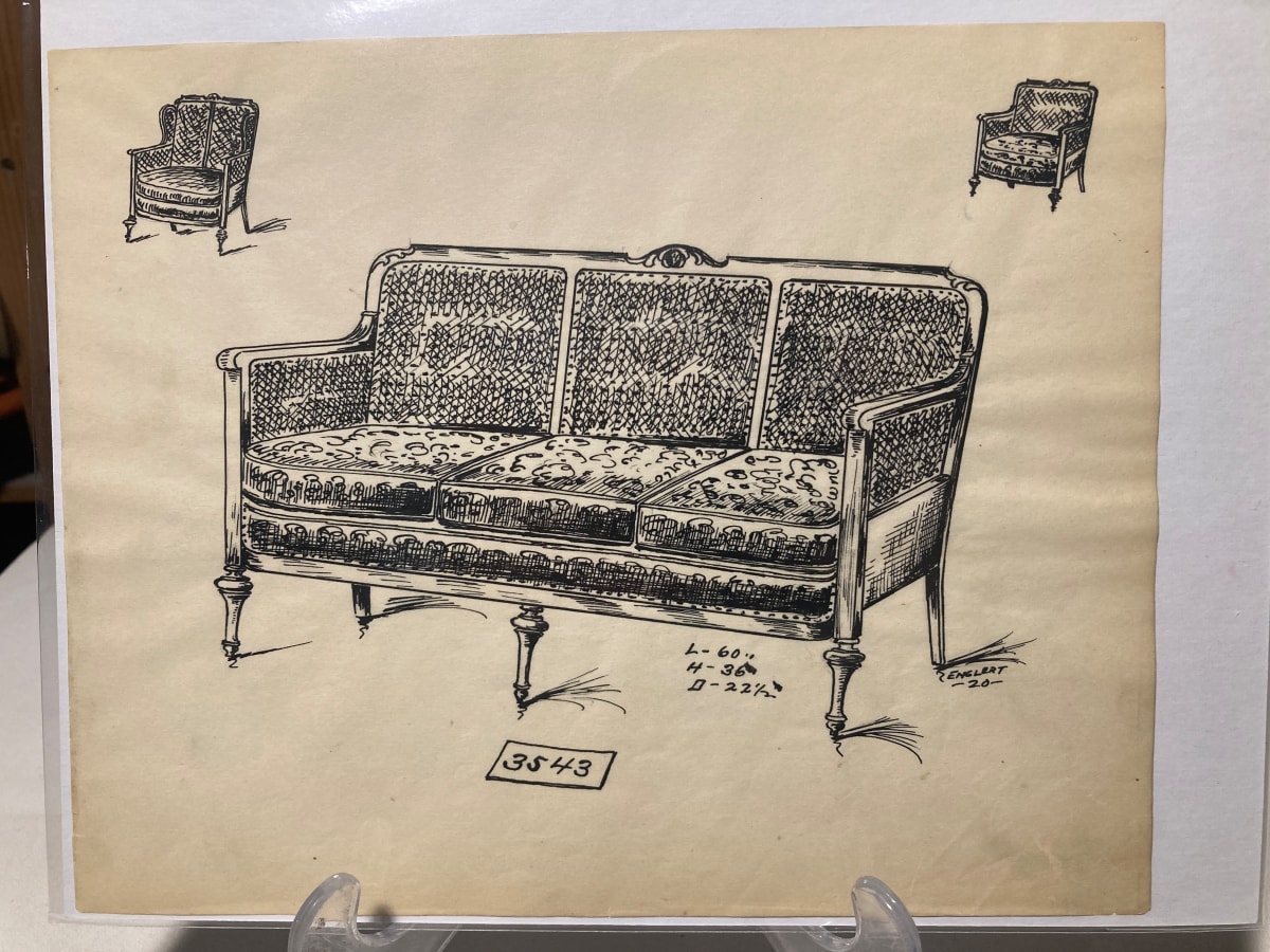 1920's sofa - 3543 