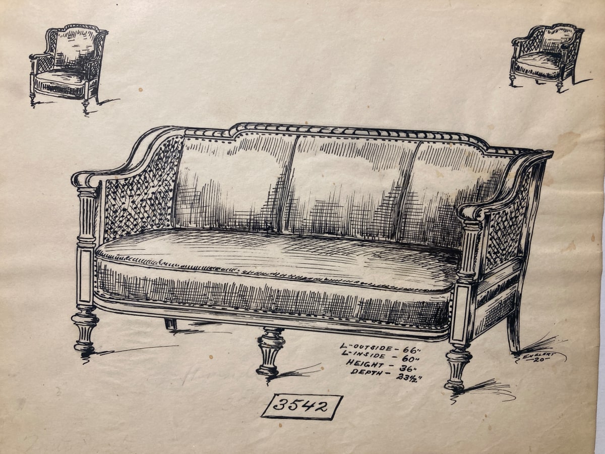 1920's sofa - 3542 