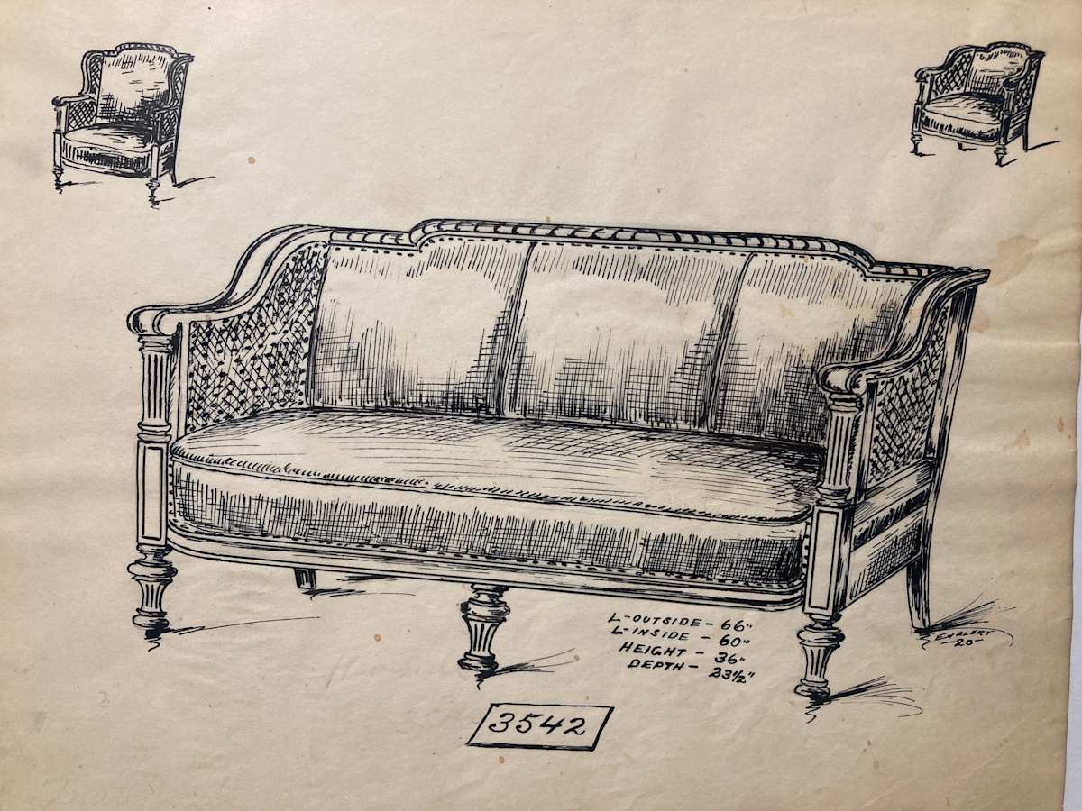 1920's sofa - 3542, Image 15.