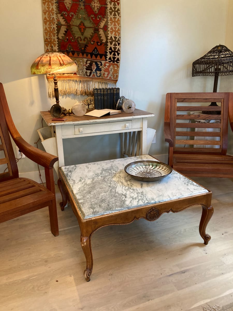 Vintage Italian Carved Marble Top Coffee Table From The Collection Of Timelines Antiques 