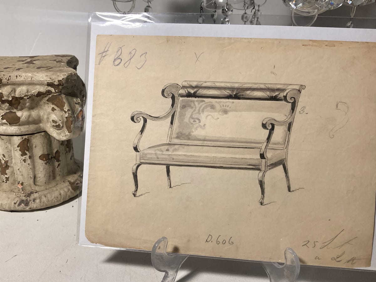 19 teens sofa drawing - 606 