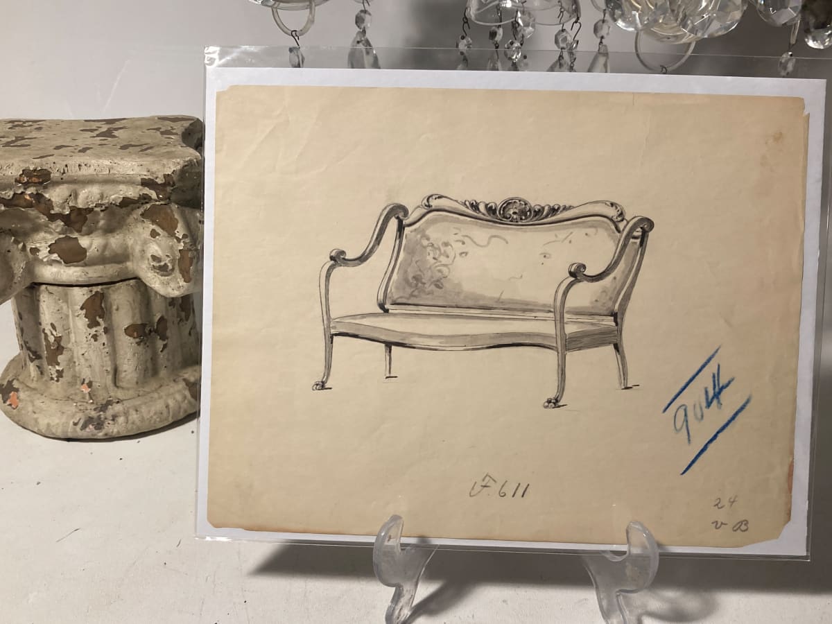 19 teens sofa drawing - 611 