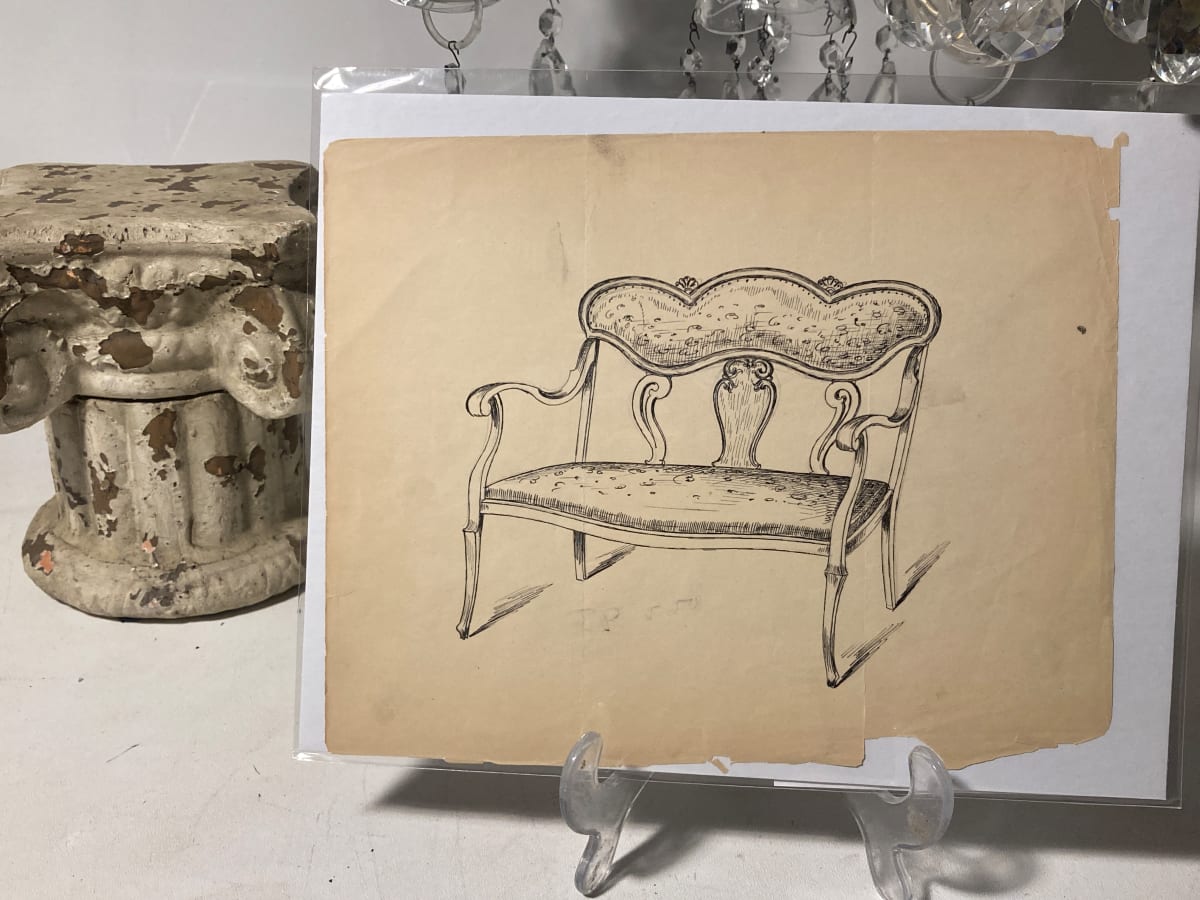 19 teens sofa drawing - 3338 