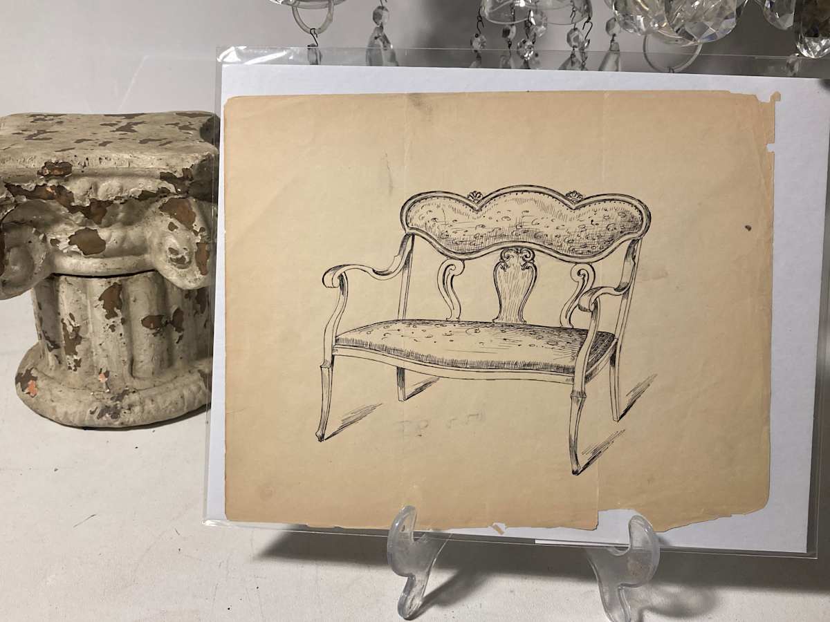 19 teens sofa drawing - 3338, Image 15.