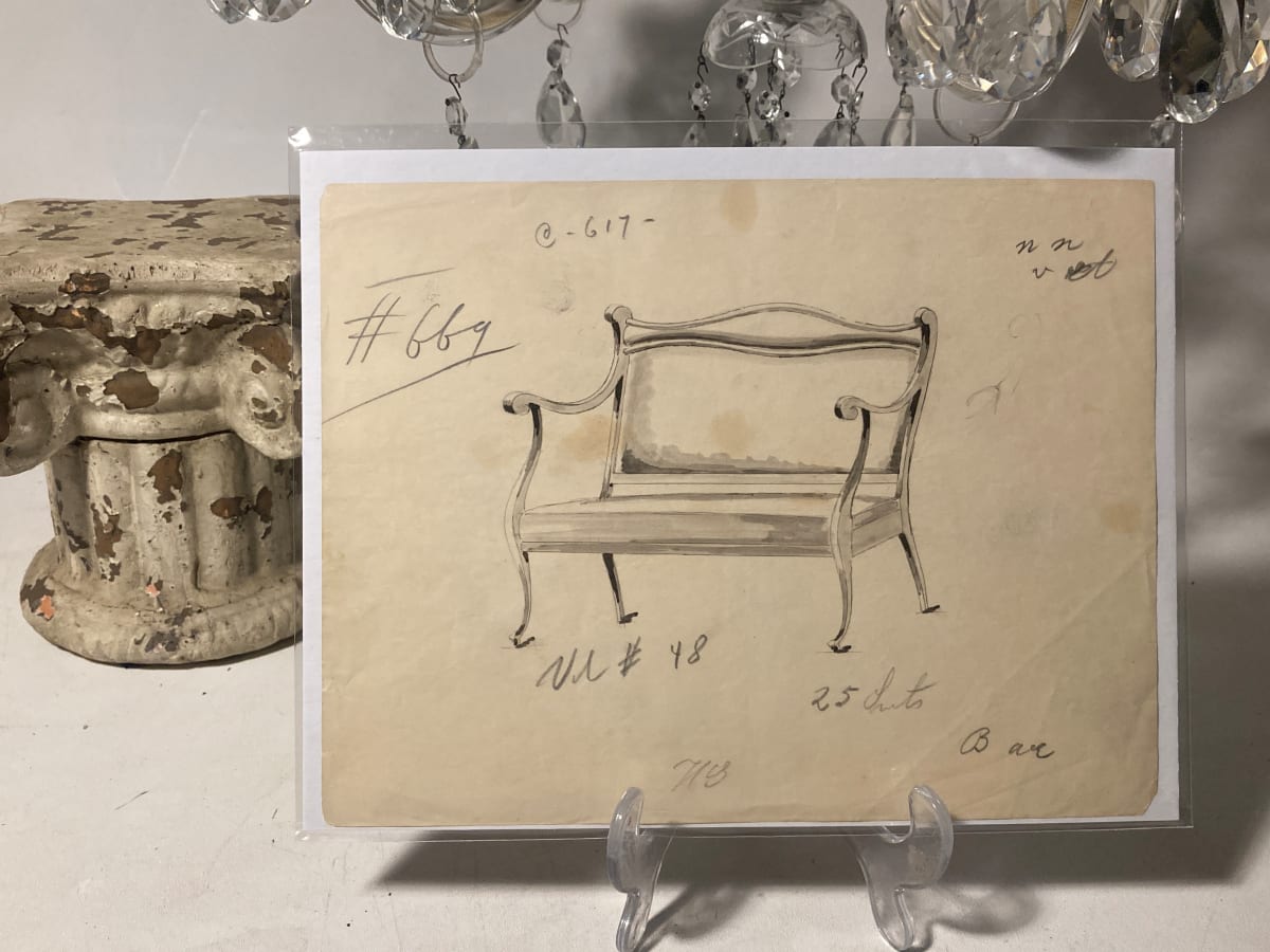 19 teens sofa drawing - 617 