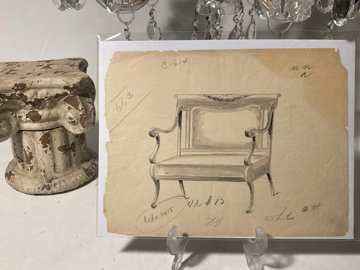 19 teens sofa drawing - 663, Image 13.