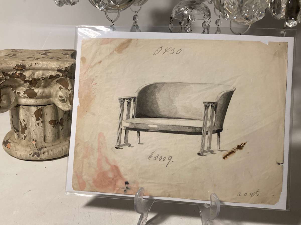 19 teens sofa drawing - 3009, Image 9.