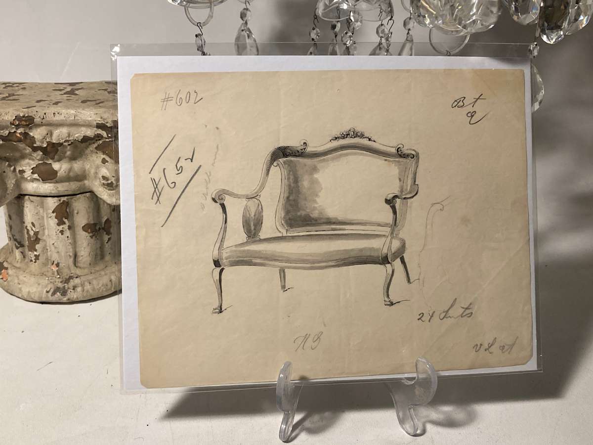 19 teens sofa drawing - 652, Image 11.