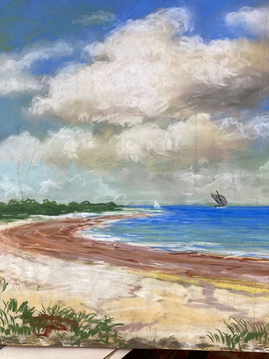 Carl G. T. Olson original pastel #164, Image 2.