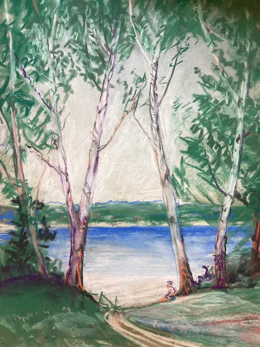 Carl G. T. Olson original pastel #166, Image 3.