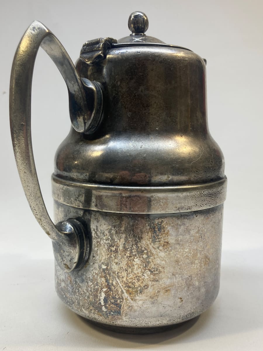 Nickel plated Railroad serving pitcher 