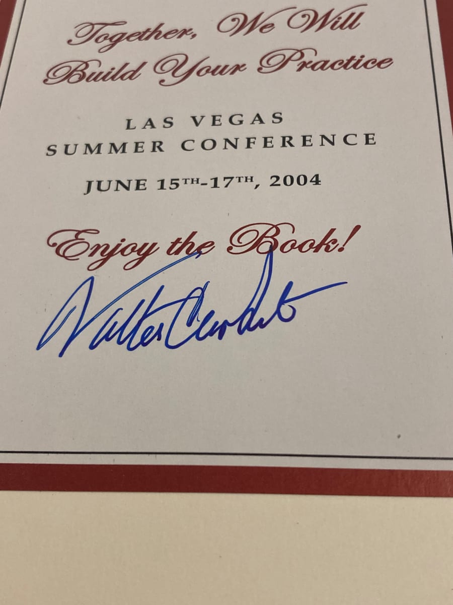 1st edition Walter Cronkite autographed book 