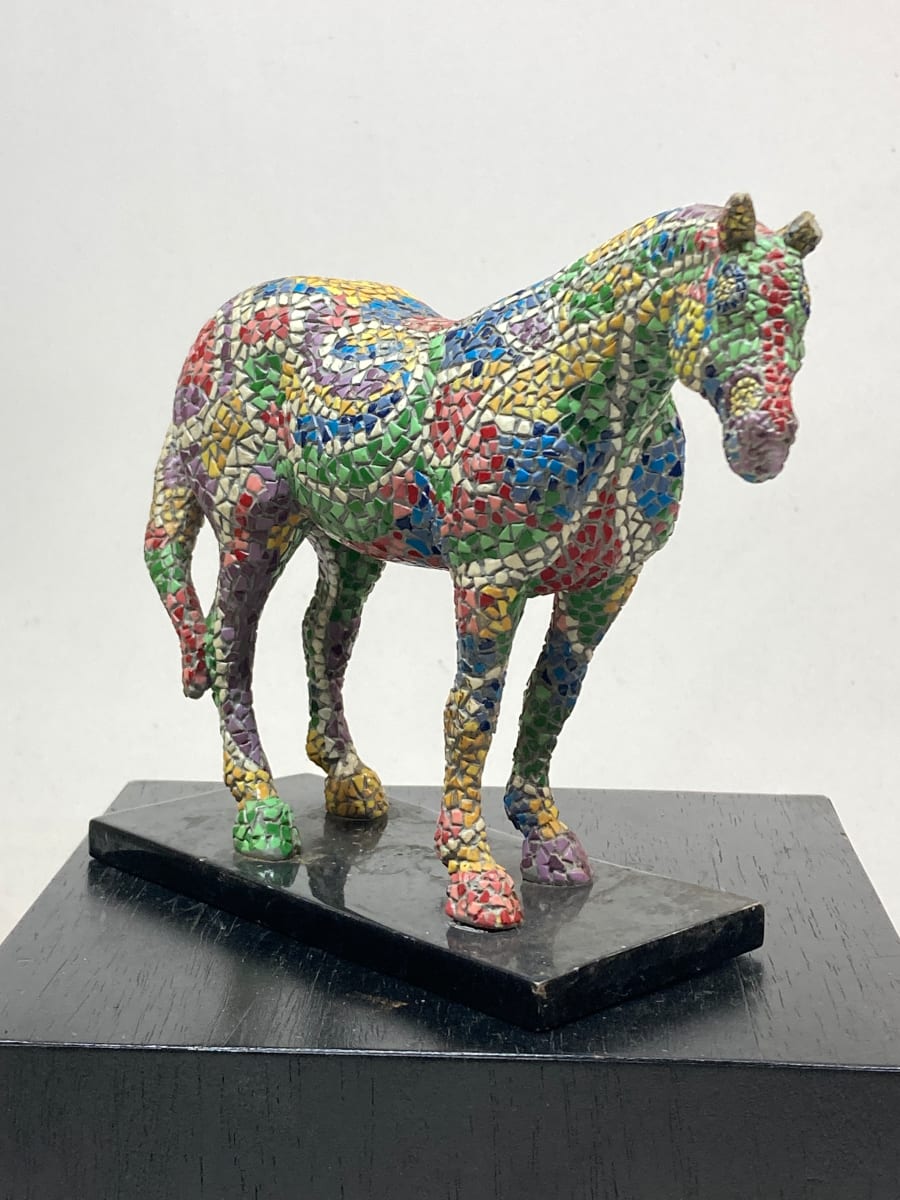 Multi colored horse figure 