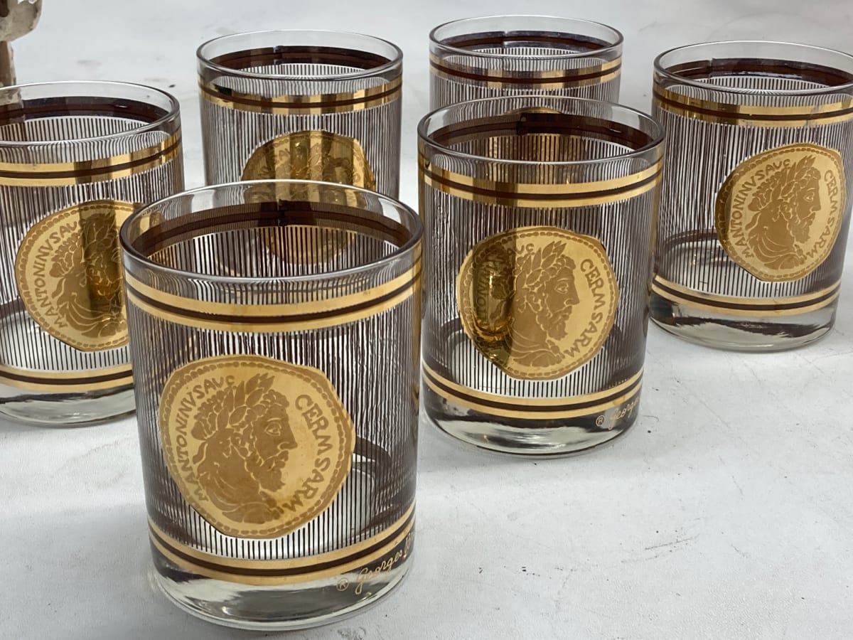 6 high ball Georges Briard glasses 